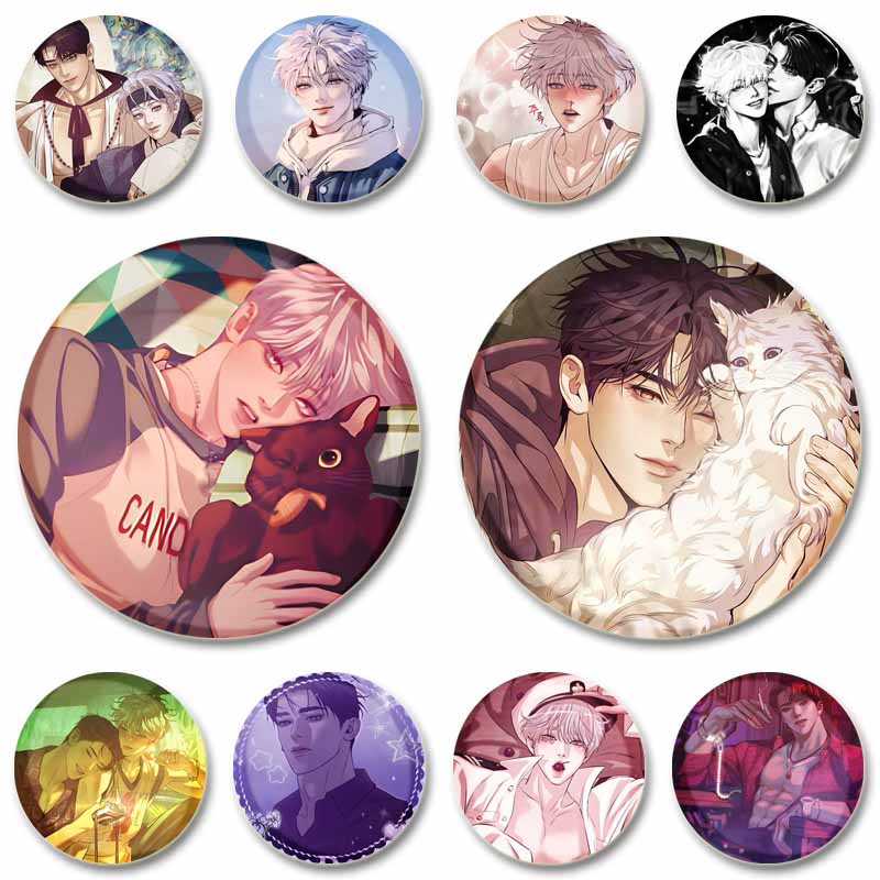 Modern Korean Lifestyle - Pin Kancing Lembut Manhwa Korea BL