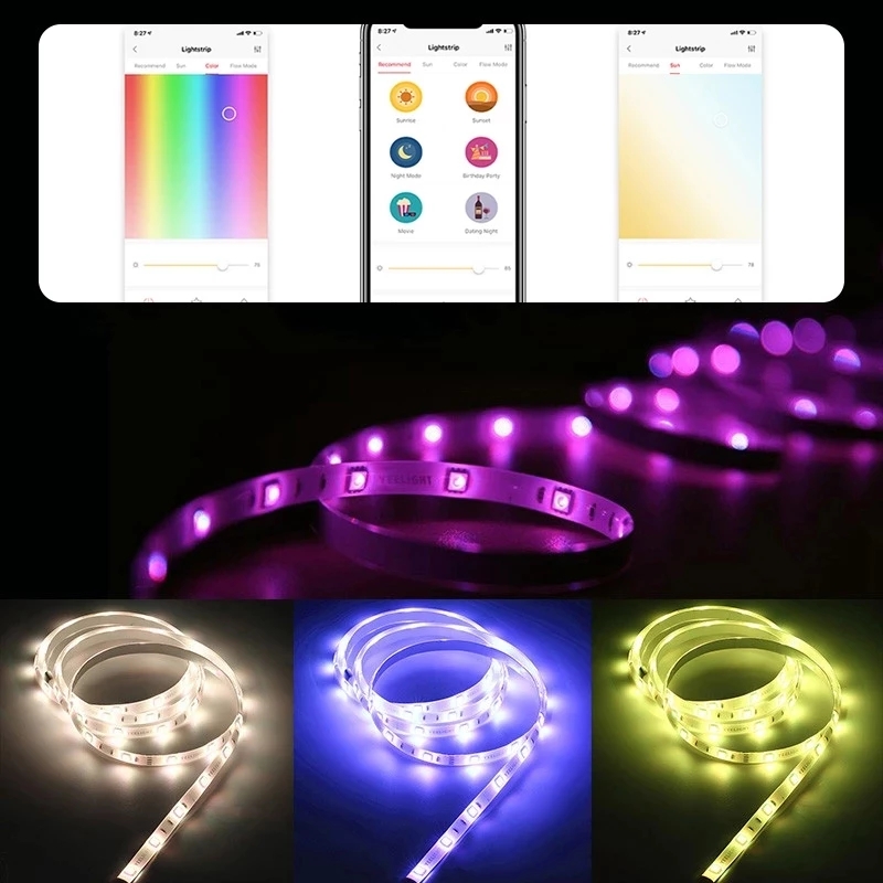 Yeelight Aurora Smart 2M, Lamp - Yeelight Light Lightstrip ulasan dan harga